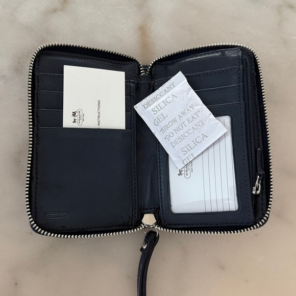 Coach Denim Dark Blue Signature Wallet Wristlet 1941 Vintage NWOT Read* - Picture 12 of 13